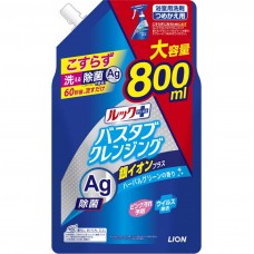 獅王 - LION Look Plus Ag 銀離子除菌除臭多用途浴室清潔劑 補充裝 800ml 草本綠香 162-1343